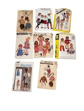 Vintage Sewing Pattern Lot Of 8 Girls Womens 1950s-1980s Butterick McCall’s picture