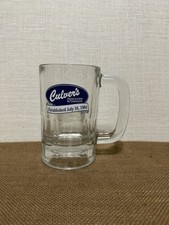 Culvers Frozen Custard Butter Burgers Established July 1984 Root Beer Mug Glass picture