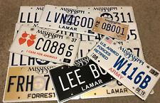 Mixed Lot of 13 License Plates for Craft/Collecting/Decorating Lot #W116B picture