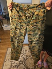 USMC Woodland MARPAT Pants, MCCUU, Size Small, US Marine Corps Pants picture