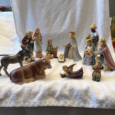 Rare Vintage 13pc Large Hummel Nativity Set 214 TMK5 LastBee West Germany Goebel picture