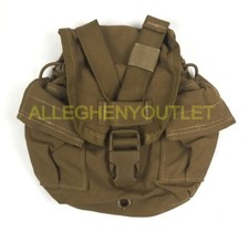 USMC USGI MOLLE 1 qt Canteen General Purpose Pouch Cover Coyote Brown DAMAGED picture