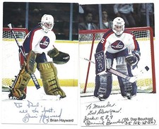 Brian Hayward Signed / Autographed Hockey Postcard Winnipeg Jets picture