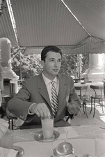 Italian athlete Livio Berruti having a drink Rome 1960 Old Photo 1 picture