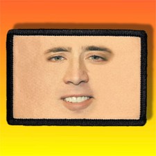 Nicholas Cage Morale Patch / Military ARMY Tactical Hook & Loop 661 picture