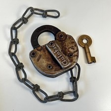 Vintage Southern Pacific Railroad Lock Adlake Train SPT Co picture