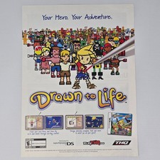 Drawn To Life Nintendo DS NDS Your Adventure Printer Ad/Poster picture