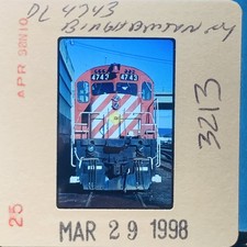 Original 35mm Slide 1998 Diesel Locomotive Train Railroad Binswanger #4743 picture