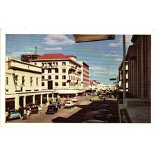 Vintage Salisbury Rhodesia Postcard First Street South British Insurance Harare picture
