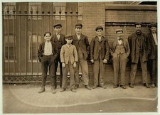 Photo:Dover New Hampshire 1909 Cocheco Mill Child Labor Boys Lewis Hine picture