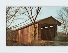 Postcard Busching Covered Bridge, Versailles State Park, Versailles, Indiana picture