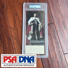 KING GEORGE V Autograph CUT SIGNATURE Signed * England * PSA picture
