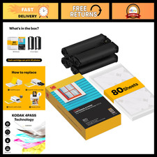 KODAK Dock 4x6” Cartridge Refill, 80 Sheets, Dock Plus & Dock Era picture