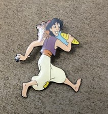 Vintage Aladdin Running With Bread And Abu Disney Pin picture
