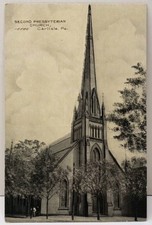 Carlisle Pa Second Presbyterian Church c1908 Postcard E3 picture