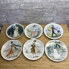 D'Arceau Limoges Women of the Century Porcelain Plates France Set of 6 picture