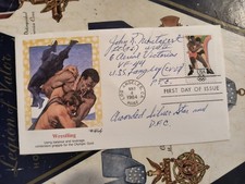 WWII Fighter Ace Lt (jg) JOHN R. MONTAPERT, 6Vs VF-44  Signed FDC SCARCE picture
