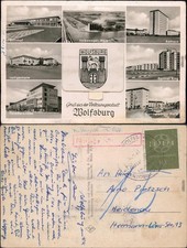 Wolfsburg Railway Station, Volkswagen Plant Berliner Ring, Porsche Street 1951 picture