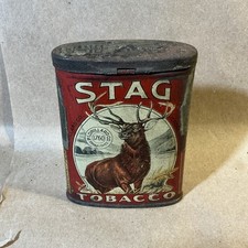 Original Antique Tobacco Tin Stag Tobacco P Lorillard Co. As Is INV-AT22 picture