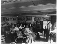 Hampton Institute Hampton Va 1899 Geography Class Cathedral Towns Students picture