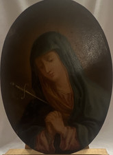Circa 16th century retablo on copper painted by Jesuit picture
