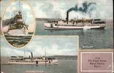 Seattle WA Puget Sound Naval Station Flyers c1909 Vintage Postcard picture