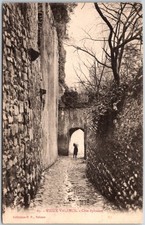 Vieux Valence Cote Sylvaine Stone Archway France Sepia Unposted Postcard picture