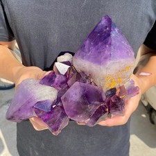 5.7lb Natural Amethyst Quartz cluster Crystal mineral specimen Healing picture