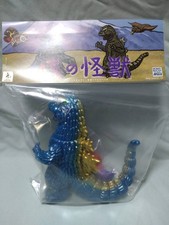 Godzilla Blue 1964 Hobby Round Limited Soft Vinyl Toho Monster Strange Gallery picture
