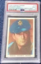 1955 Vita-Brits Cereal Foods Film Stars #19 GREGORY PECK PSA 9 Pop 1 highest picture