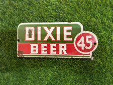 Dixie Porcelain Advertising Sign 8'' Inches picture