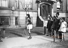 1941 African American School PHOTO Black Children Playground Chicago Black Belt picture