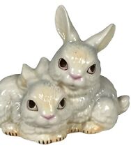 Vintage Goebel Two White Bunnies Figurine West Germany #34823-09 picture
