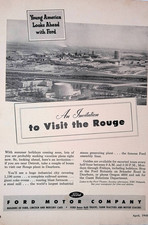 1948 Ford Motor Co Visit the Rogue Plant Detroit Print Ad American Girl April picture