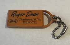 Vintage Roger Dean Ford Automobile Advertising Keychain Charleston WV picture