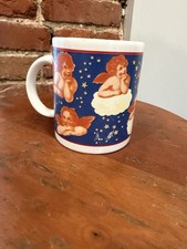 Vintage 90s Y2K Raphael’s Angels Cherub Coffee Mug Cup Celestial Angelic HTF picture
