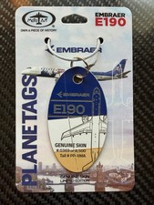 MotoArt Planetags Embraer E190 Blue White Yellow Tricolor SOLD OUT #369 picture