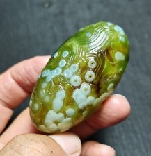 Rare 69.5 G Natural Gobi Agate Eyes Agate/stone Madagascar JJ106 picture