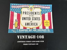 1960’s Planters Peanut Booklet Presidents of the US Mr. Peanut Paint Book Nice picture