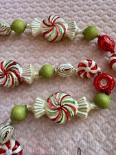 VTG 1997 NOS CHRISTOPHER RADKO PENNY CANDY BLOWN GLASS CHRISTMAS GARLAND RETIRED picture
