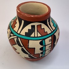 Gorgeous 4-1/2” D.M. JEMEZ pottery bowl native A7 picture