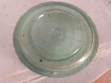 vintage aqua fruit jar lid-Ball Bros. Glass Mfg col Buffalo, N.Y. picture