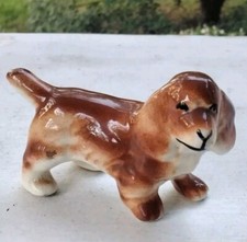 Vintage Cocker Spaniel Springer English Porcelain Ceramic Dog Figurine Japan picture