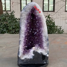 35.49LB Natural Amethyst agate quartz cluster crystal specimen restoration picture