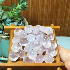 32pcs Natural pink rose quartz Crystal gemstone Polish Mineral Specimen 71g 6821 picture