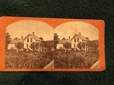 N.J. Trenham Photo 1870’s Stereoview Alexandria, Minnesota Residence picture