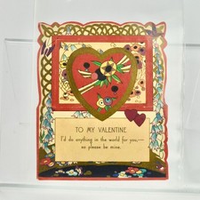 Vintage Valentine's Day Card To My Valentine I'd Do Anything picture