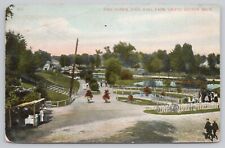Postcard Fish Ponds, John Ball Park, Grand Rapids Michigan Vintage PM 1909 picture