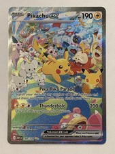 Pikachu Ex Special Illustration Rare - 149/128 - ME 30th Celebration Pokemon TCG picture