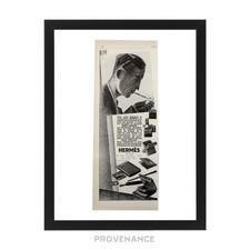 🔴 Hermes Antique Vintage Newsprint Ad - HERMÈS SELLIER picture